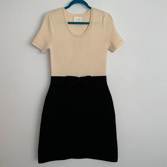 kate spade Dresses & Skirts - Kate Spade Beige and Black Mini Dress